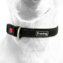 Collier pour chien en nylon avec surpiqûres réfléchissantes | Noir : Taille:T2 - Réglable de 35 à 50 cm x 15 mm