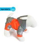 Combinaison souple imperméable pour chien avec 4 pattes FLUO