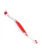 Brosse à dents double pour chien et chat