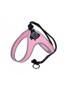Harnais confort TRE PONTI pour chien avec cordon de serrage | Rose