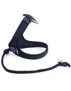 Harnais confort TRE PONTI Fashion pour chien avec cordon | Noir