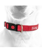 Collier pour chien en nylon avec surpiqûres réfléchissantes