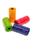 Sachet de 4 ou 8 rouleaux de 20 sacs à crottes pas cher et fantaisie