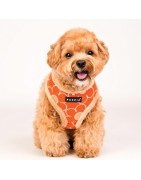 Harnais ajustable pour chien | PUPPIA FLORENT | Orange avec fourrure