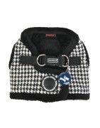 Harnais veste pour chien avec fourrure | PUPPIA SHEPHERD| Noir