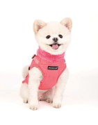 Manteau pour chien fourré et harnais intégré | Puppia Donavan | Rose