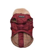 Manteau pour chien fourré et harnais intégré | Puppia Donavan | Bordeaux
