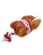 Jouet chien cadeau de Noël | Peluche Dinde de Noël