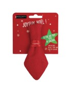 Peluches de Noël avec bruiteur : 1 pingouin et 1 père Noël | Jouet pour chien et chiot | 33 cm