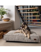 Matelas chien ou chiot en VELOURS côtelé | Marron