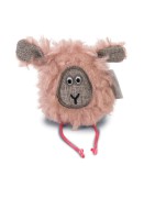 Peluche pour chat | Jouet Mouton rose | 12 cm