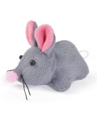 Jouet pour chat | Peluche souris vibrante à croquer